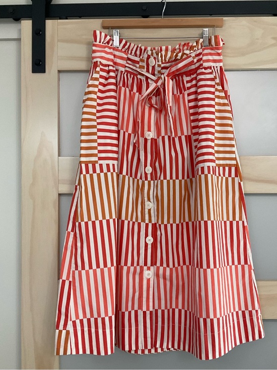 Who What Wear Dresses & Skirts - 100% Cotton Bold Striped Midi Skirt